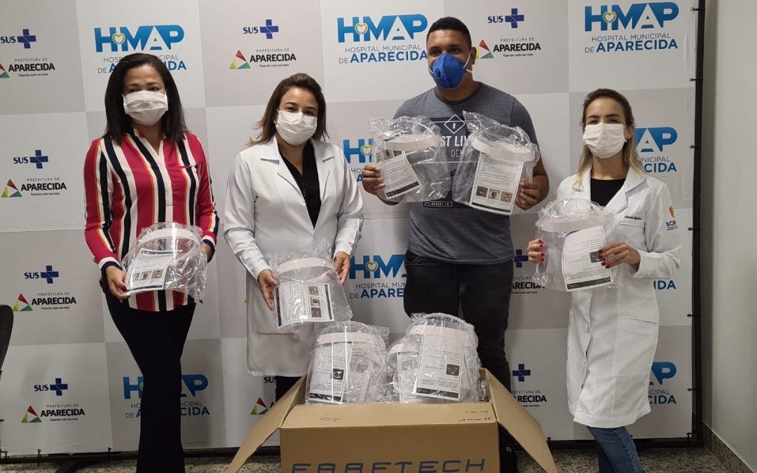 HMAP recebe doação de viseiras