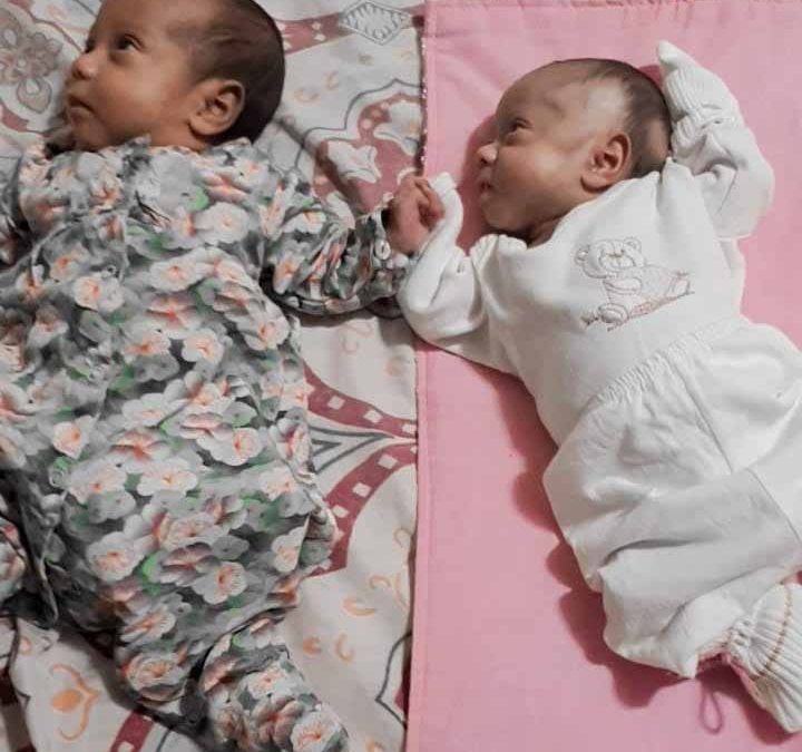 Primeiro caso de gêmeas prematuras no HURSO tem final feliz